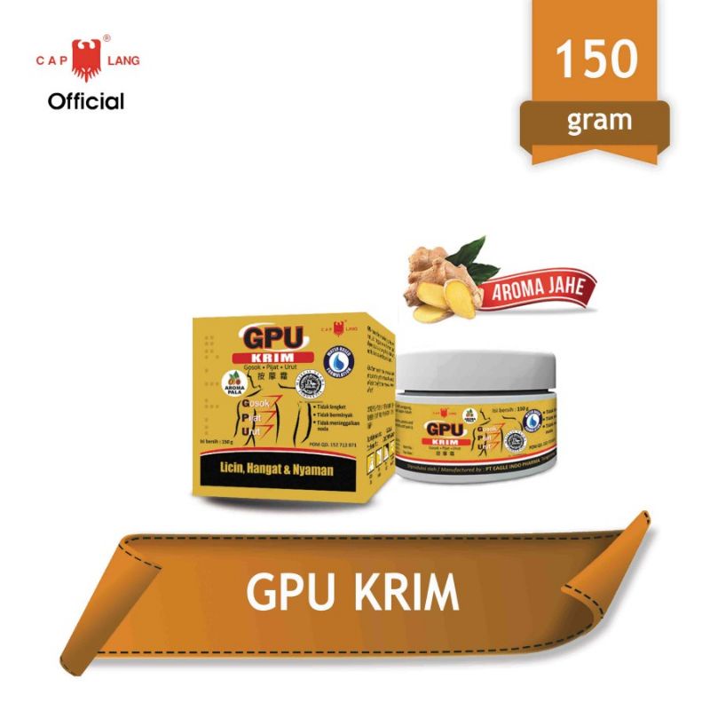 Cap Lang Gpu Krim Jahe 150gr