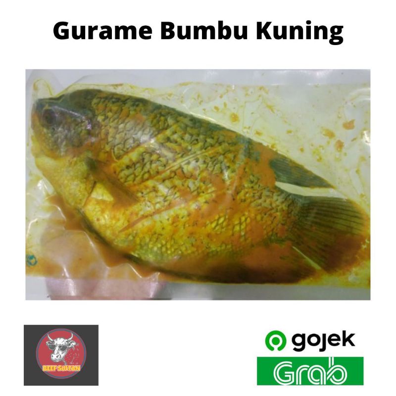 Jual Ikan Gurame Ungkep Bumbu Kuning Frozen Ekor Ikan Air Tawar