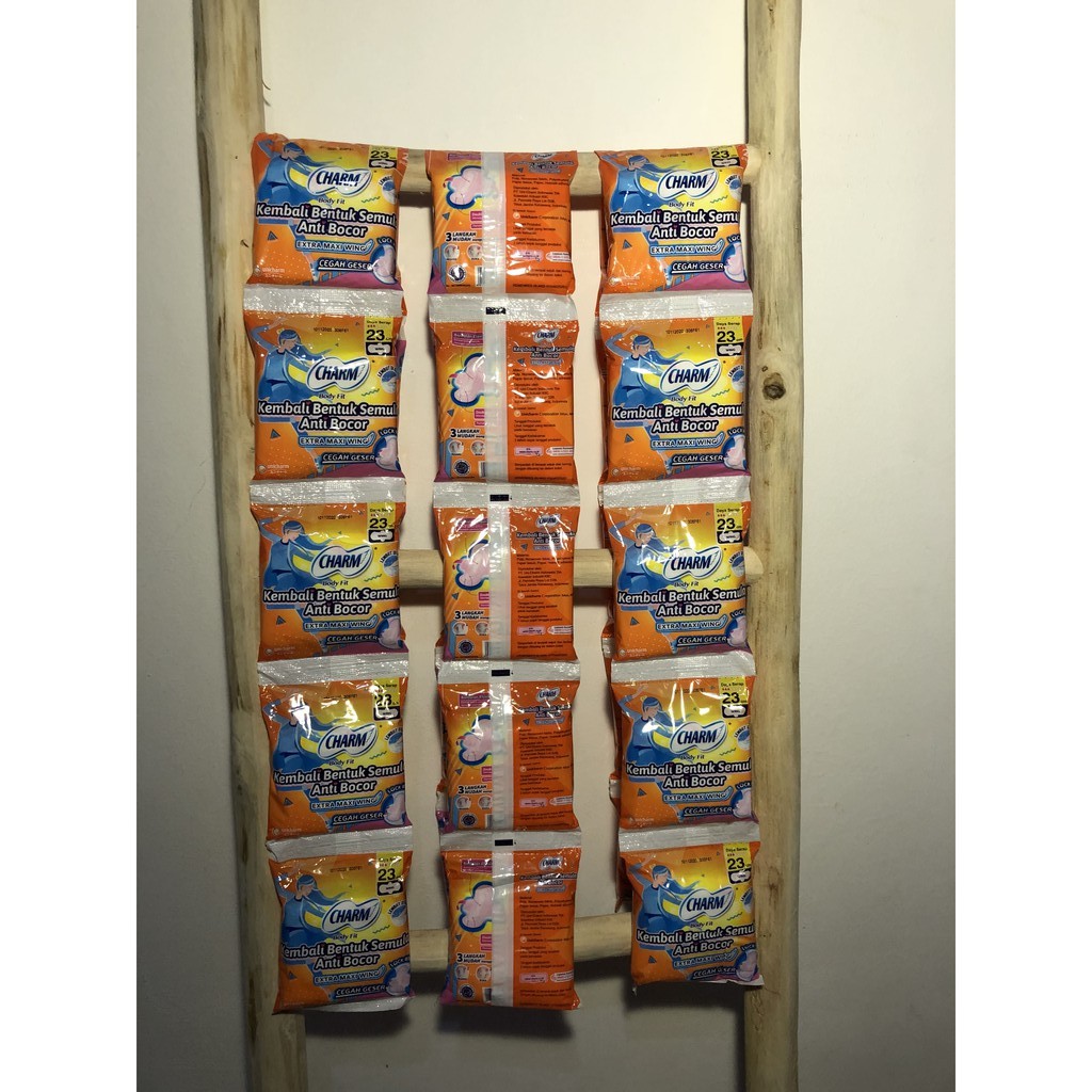 Charm Pembalut Body Fit 23Cm Wing Isi 20 Pads Softex Charm Wanita Extra Maxi Anti Bocor Softek Unicharm Original Ekonomis Kembali Bentuk Semula