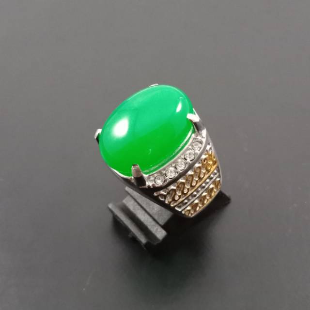 Batu Cincin Akik Giok China Kantoran (Cincin Fashion)