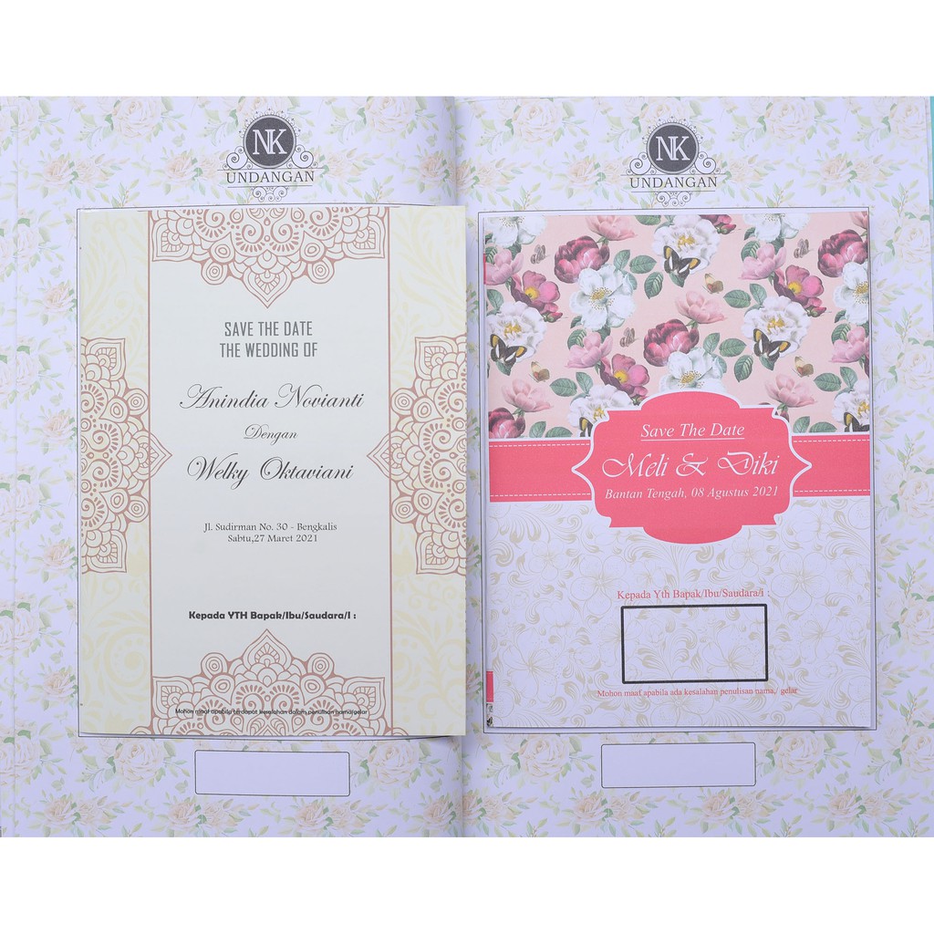 KATALOG UNDANGAN PERNIKAHAN, WEDDING, RESEPSI PERNIKAHAN