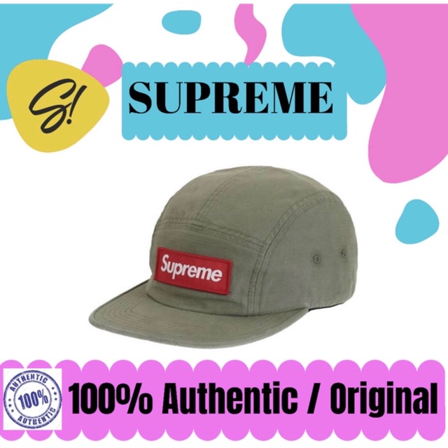 Supreme SS20 Military Camp Cap Olive Topi Supreme Authentic