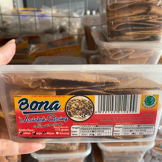 

Martabak Garing Bangka Toples Coklat Keju Cap Bona - Kue Bangka / Snack Bangka / Snack Khas Bangka