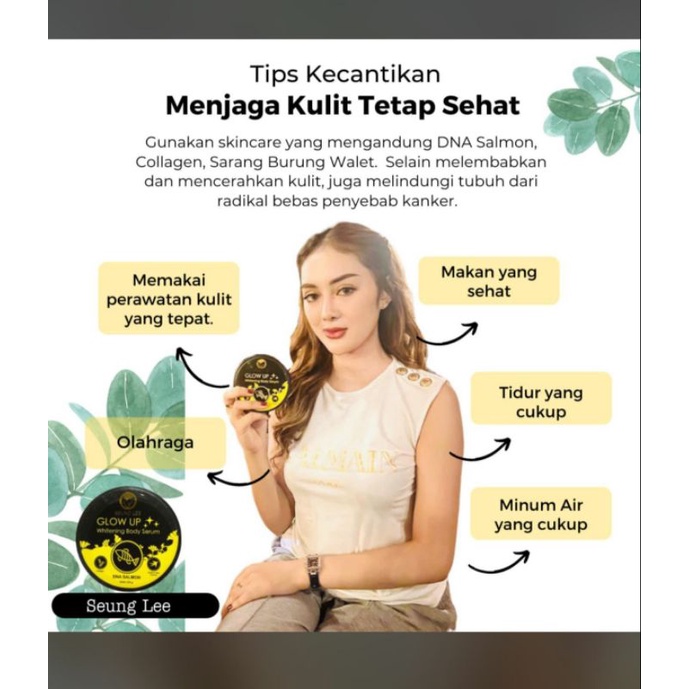 SEUNG LEE // SEUNG LEE GLOW UP // BODYCARE // SKINCARE 1 LANGKAH // WHITENING