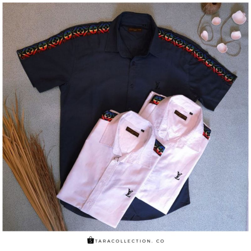 Kemeja lengan pendek premium pria/kemeja lengan pendek import