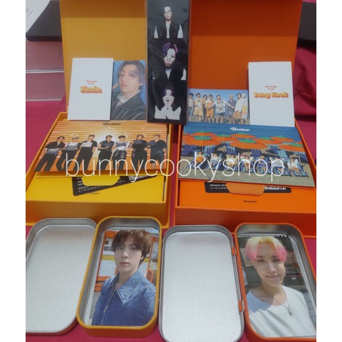 READY Sharing Album Butter Peaches Cream Poster Set Message card POB PC Photocard Jimin Jhope Jin JK
