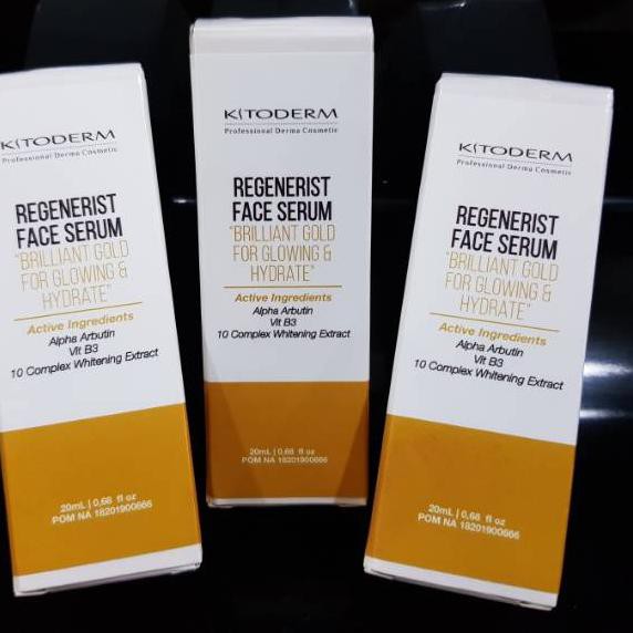 ✸ REGENERIST FACE SERUM BRILLIANT GOLD FOR GLOWING & HYDRATE KITODERM ✫