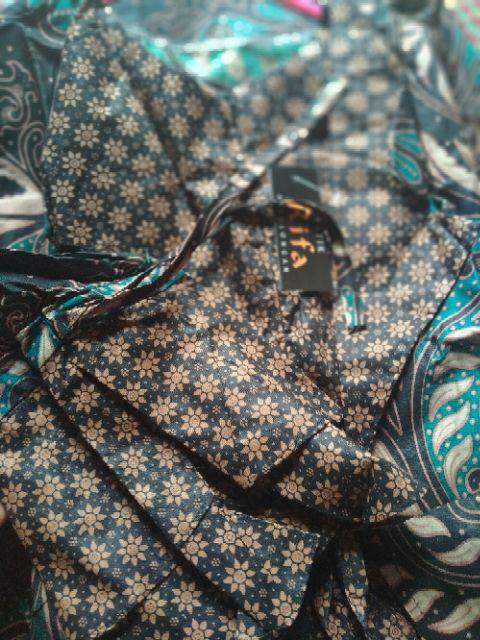 Batik Couple Keluarga Sania Ruffle Ori Ndoro Jowi Dnt Motif Terbaru