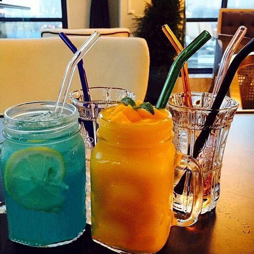 Top 4pcs Drinking Straw Tea Bar Pipet Kaca Pyrex