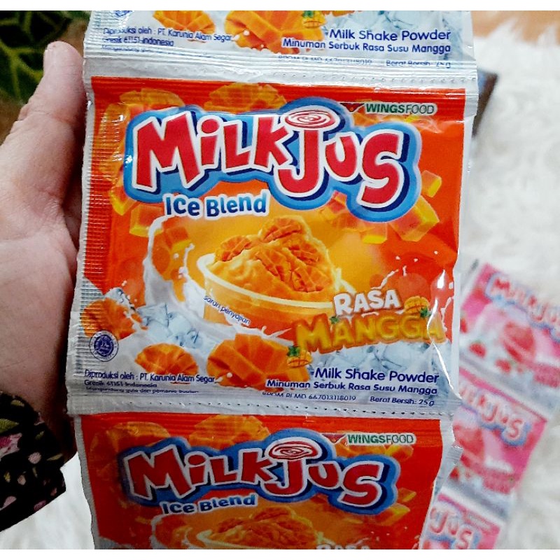 Milkjus ice blend renceng 25 gr x 10 pcs