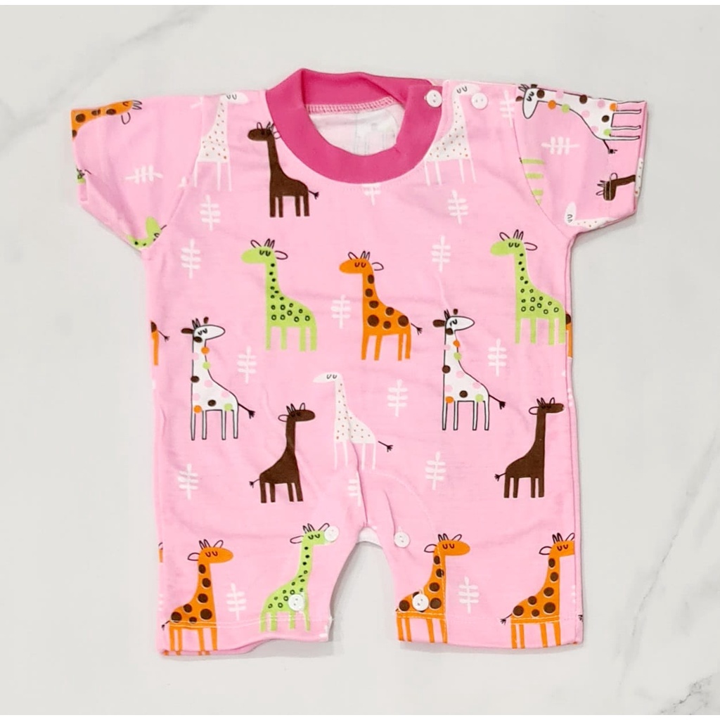 Romper bayi jerapah BB-39 / romper bayi laki-laki perempuan / jumper bayi laki-laki perempuan / jumpsuit bayi laki-laki perempuan