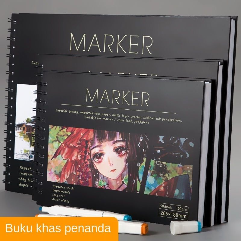 

Marker Pad Professional No Penetration Paper Sketchbook 50 Sheets 130g