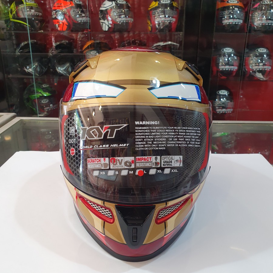 Helm KYT K2 Rider Marvel-Iron Man kd. 196