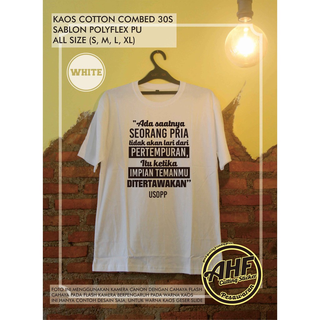 Kaos One Piece Quotes From Usopp