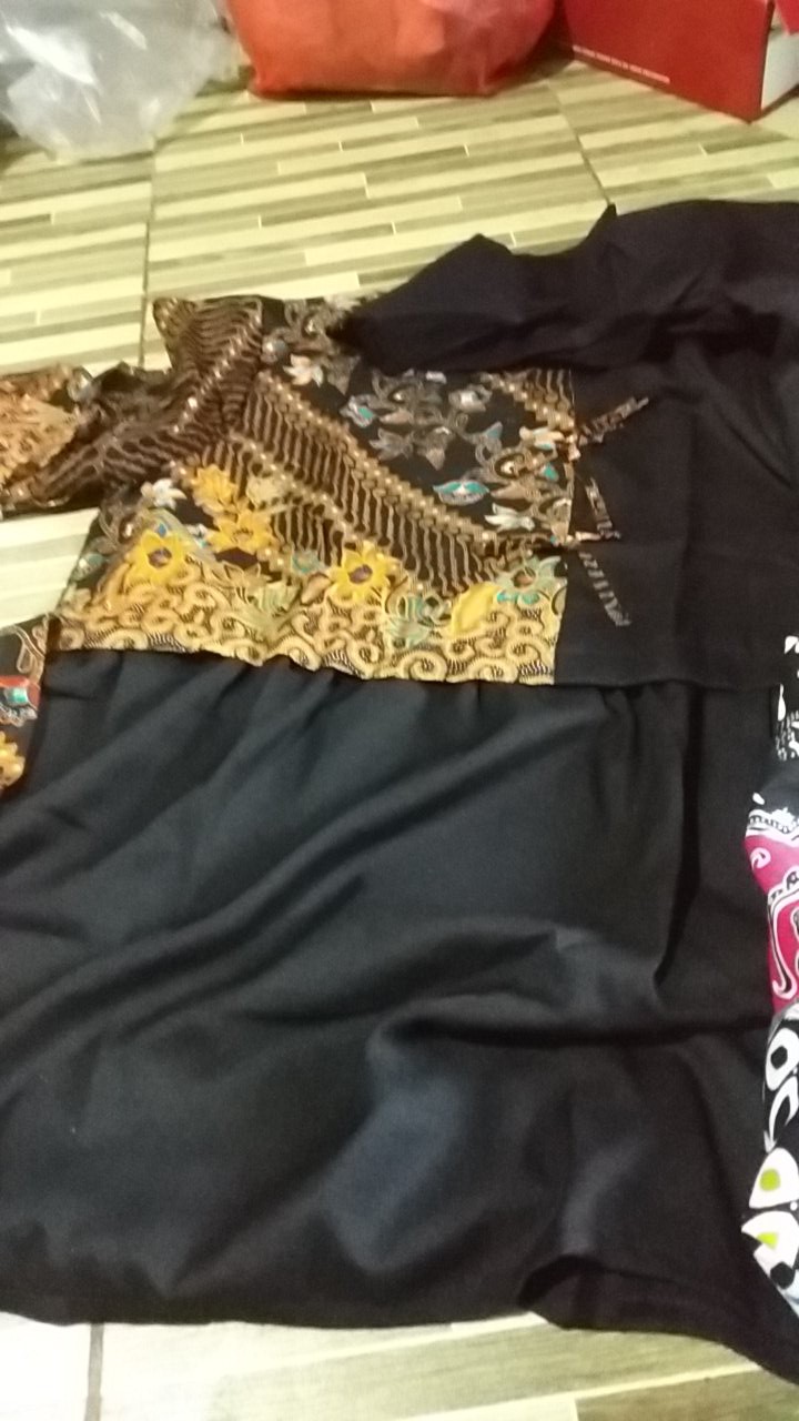 Batik Tunik Shibori Fashion Muslim Jumputan Terbaru Size S-3l / Hrb026 Yelbor