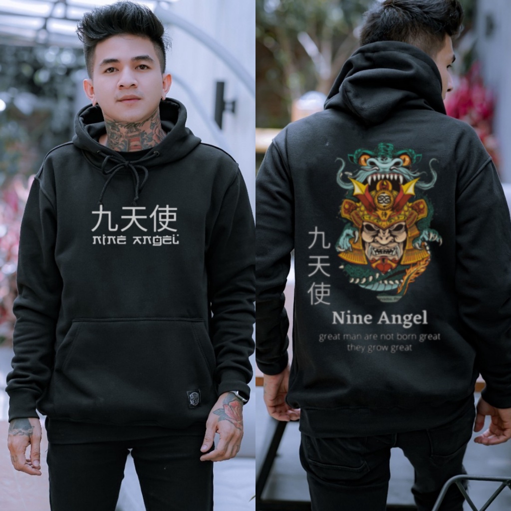 Sweater Hoodie Jepang Dragon Samurai / Jaket Hoodie pria Distro Bandung