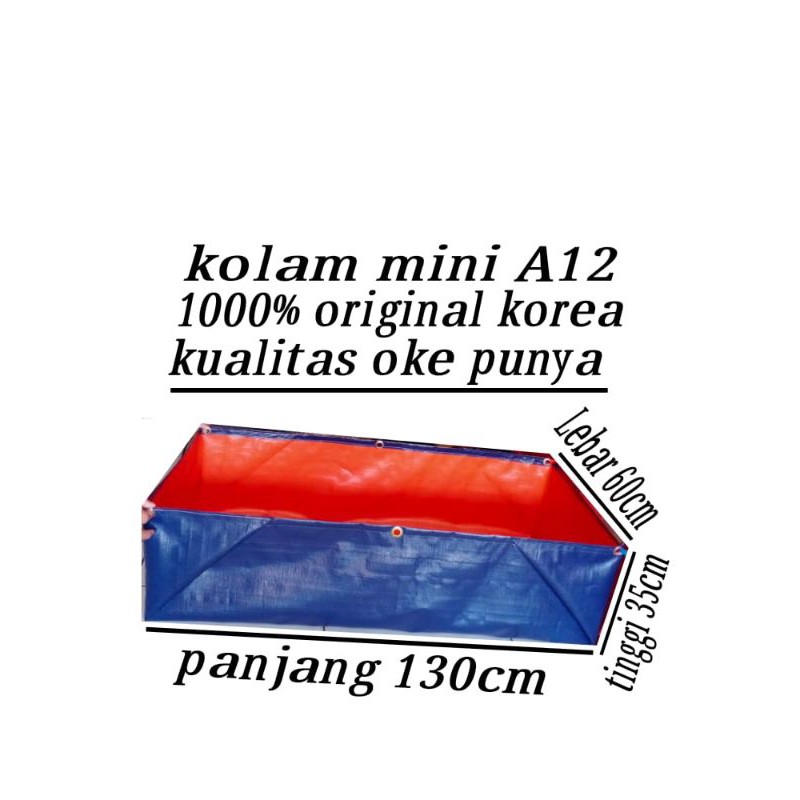 KOLAM TERPAL MINI (130×60×35)