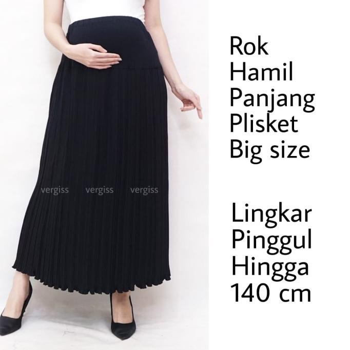 PAKAIAN IBU HAMIL ROK HAMIL PLISKET JUMBO PENGIRIMAN CEPAT