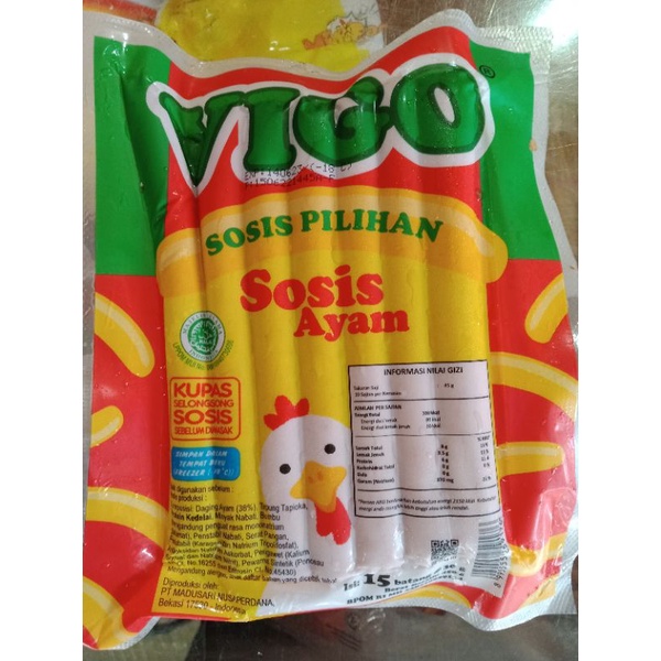 

Sosis Ayam Vigo isi 15 Batang