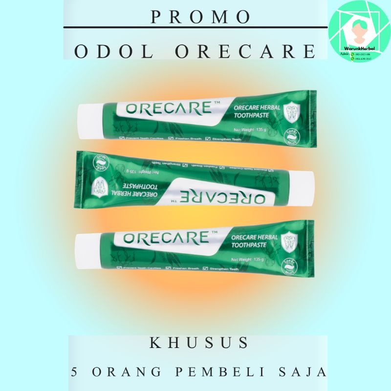 Odol pemutih gigi Orecare Tiens Sulawesi