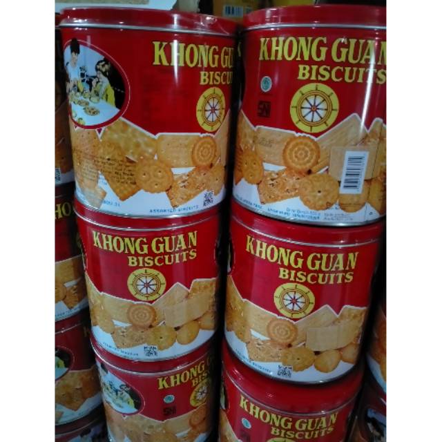 

Khong Guan 650 biskuit kaleng bulat 650gr Biscuit Khong Guan