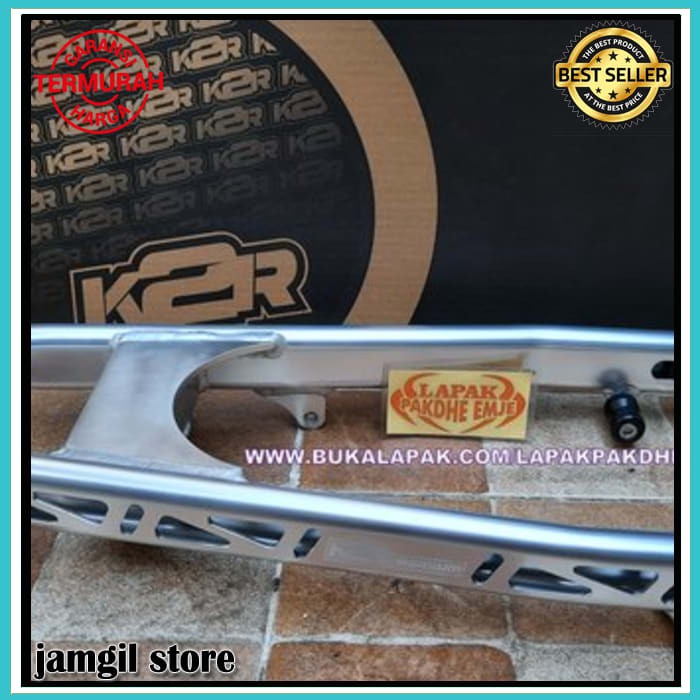 SWINGARM NINJA R KAWAHARA ORIGINAL K2R  PREMIUM ALUMUNIUM SILVER SWING ARM NINJA R 150