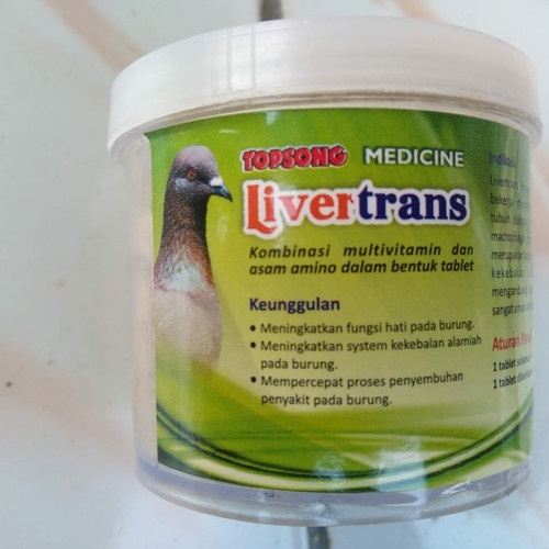 TERMURAH LIVERTRANS LIVER TRANS TOPSONG TOP SONG LIVERTRAN JAMU VITAMIN OBAT DOPING BURUNG MERPATI D