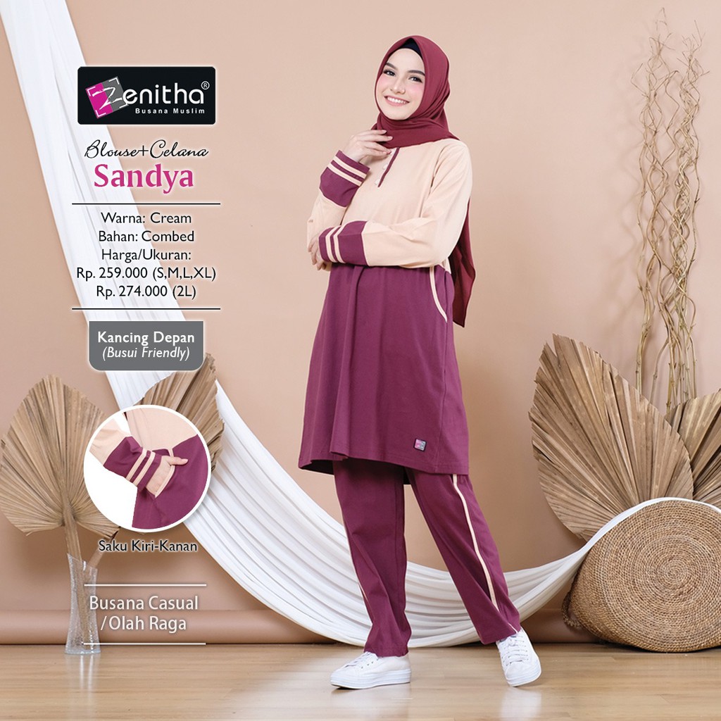 SETELAN OLAHRAGA KAOS COMBED ZENITHA SANDYA BUSUI FRIENDLY