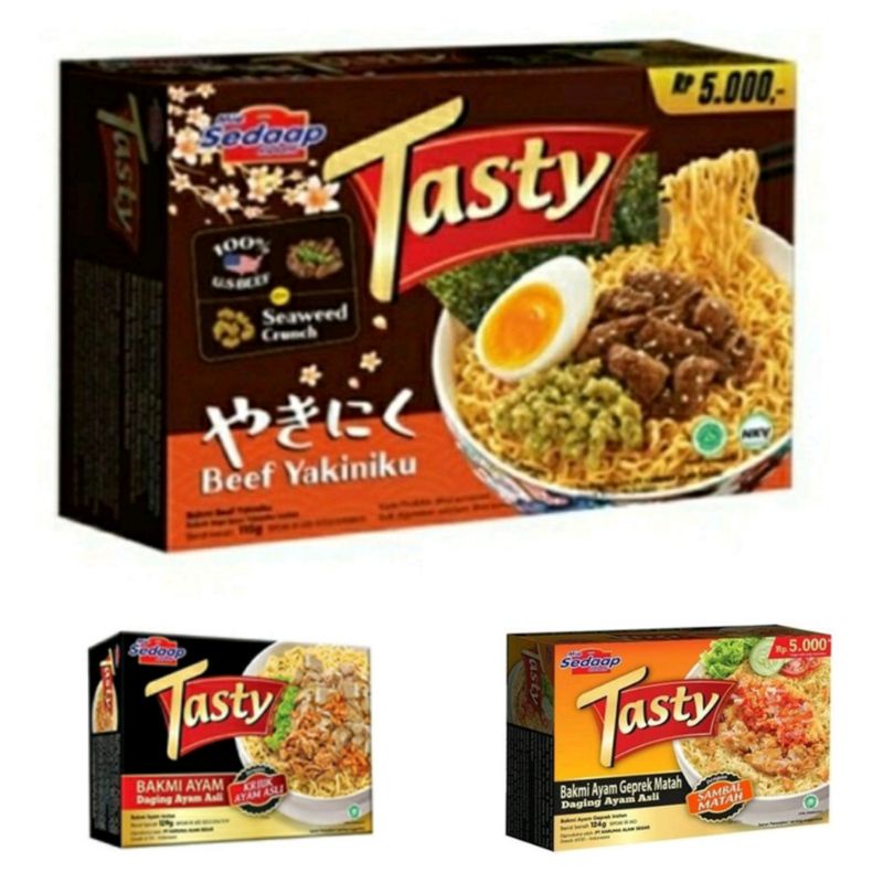 Jual Mie Sedap Tasty Bakmi New Beef Yakiniku Bakmi Ayam Geprek Matah