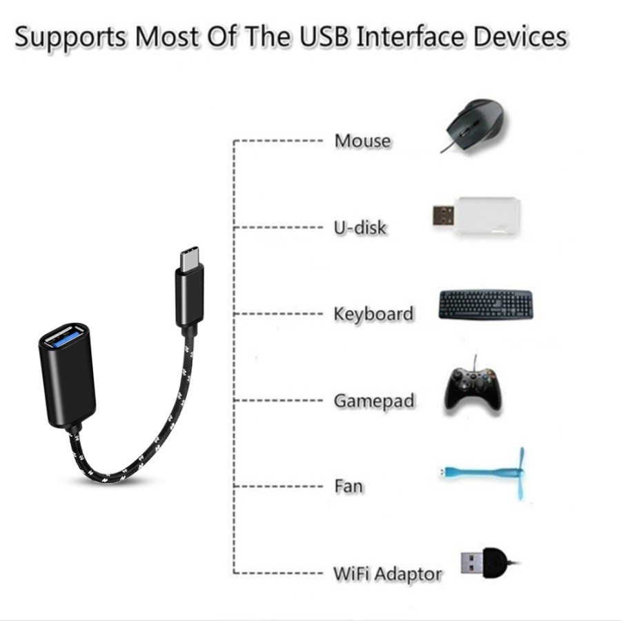 KABEL CONNECTOR OTG TYPE-C TO USB 3.0