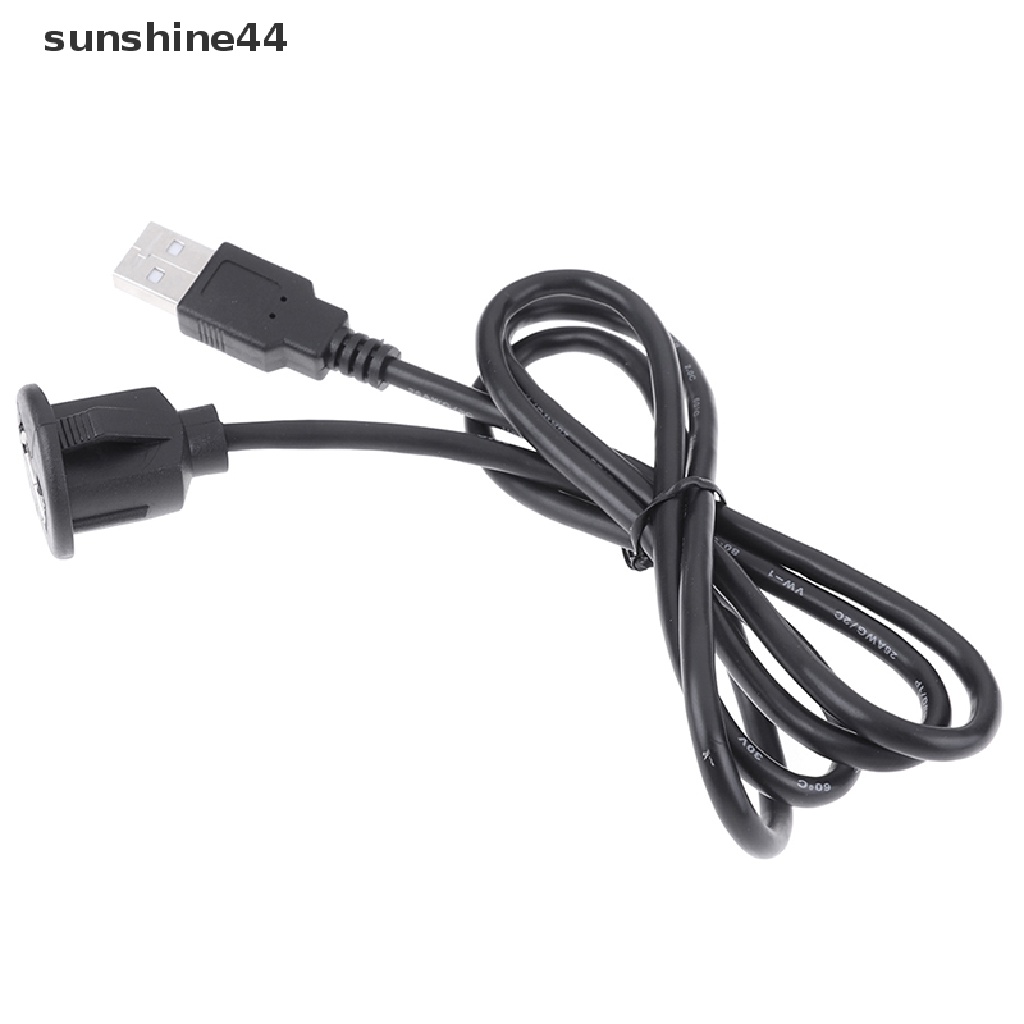 Sunshine 1Pc Kabel Extension USB 2.0 Male To Female Panjang 1M Untuk Panel Dashboard Mobil