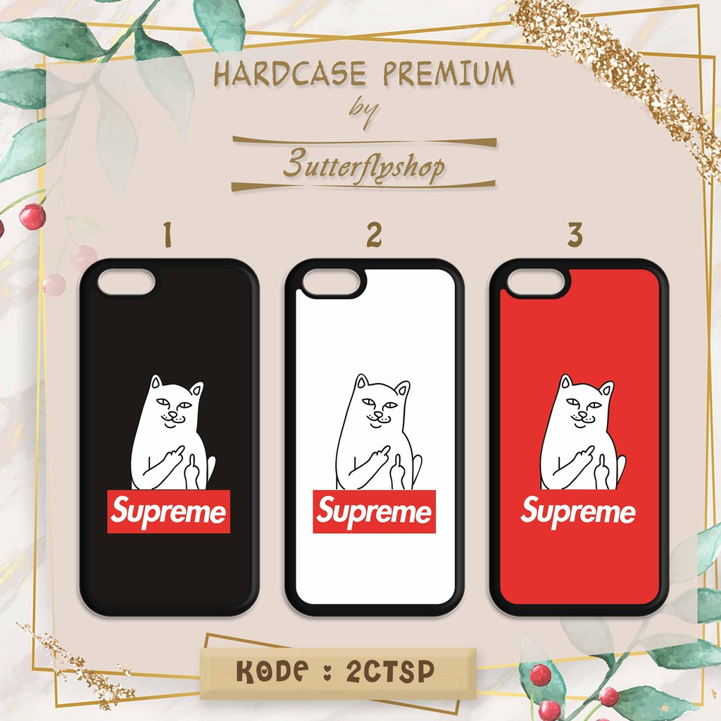 [HARDCASE] cat rip n dip oppo vivo realme redmi xiaomi samsung iphone SUPERME