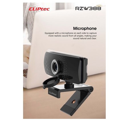 ITSTORE Webcam Full HD 1080P Wide-Angle CLIPtec RZW388 Promo RZW 388