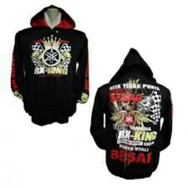 SWEATER HOODIE BIKERS YAMAHA RX KING [COD]  ZIPPER JAKET MOTOR RIDER RX KING 135CC SANG RAJA JALANAN