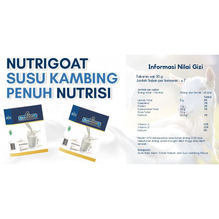 NUTRIGOAT / Susu Kambing Etawa/ 200 Gr