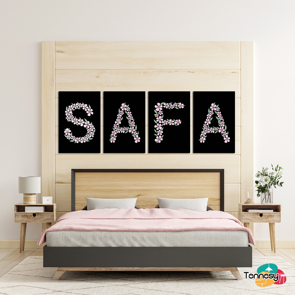 TENNESY HIASAN DINDING 10x15CM KUSTOM NAMA ALFABET HURUF FONT INISIAL TEXT REQUEST WALL DECOR PAJANGAN KAYU DEKORASI DINDING KAMAR TIDUR RUMAH