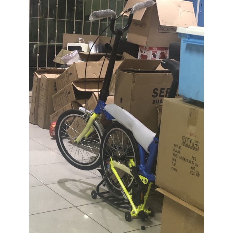 Sepeda lipat Folding bike TREX import USA brand trifold 3 lipat bike garansi kredit cicilan cod sni-6