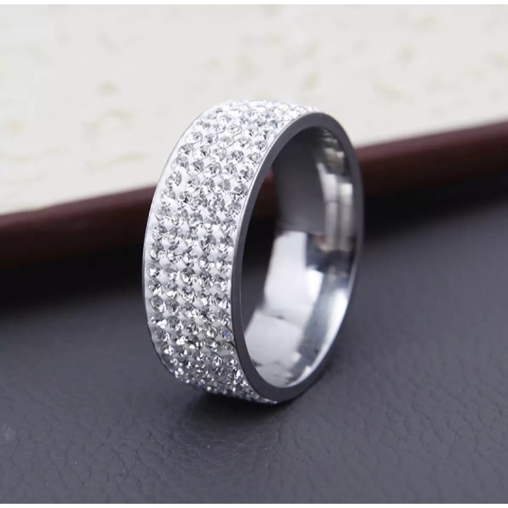 cincin titanium [FULL MATA DAN AWET TIDAK LUNTUR]