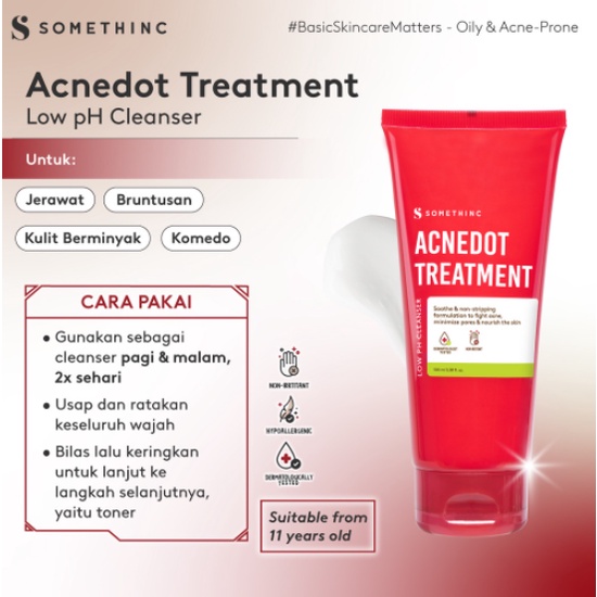 Somethinc ACNEDOT Treatment Low pH Cleanser Toner Moisturizer Gel Cream Totol Acne Shot AC Spot