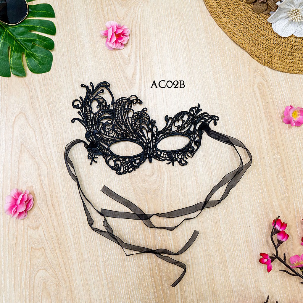 [PALING LARIS] PARTY MASK AKSESORIS LINGERIE TOPENG PESTA HITAM AC02B