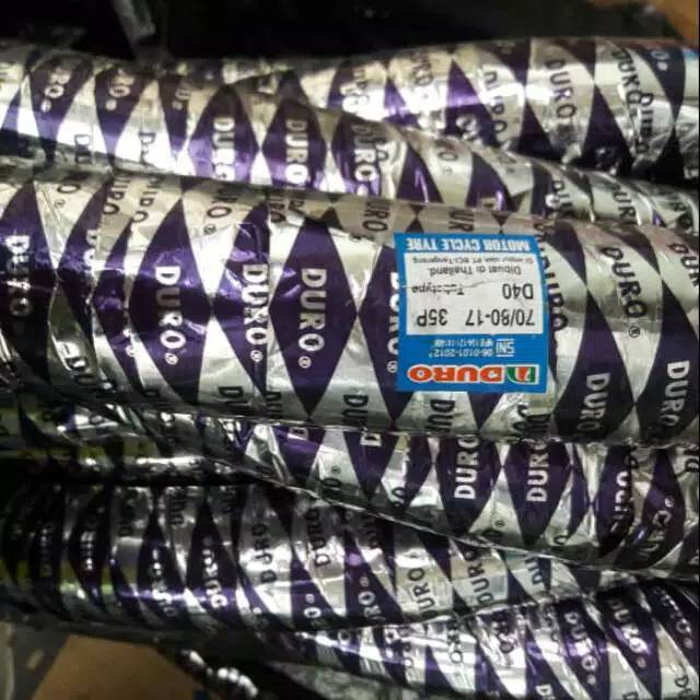 Ban luar merek duro ukuran 60/80 ring 17 made in thailand