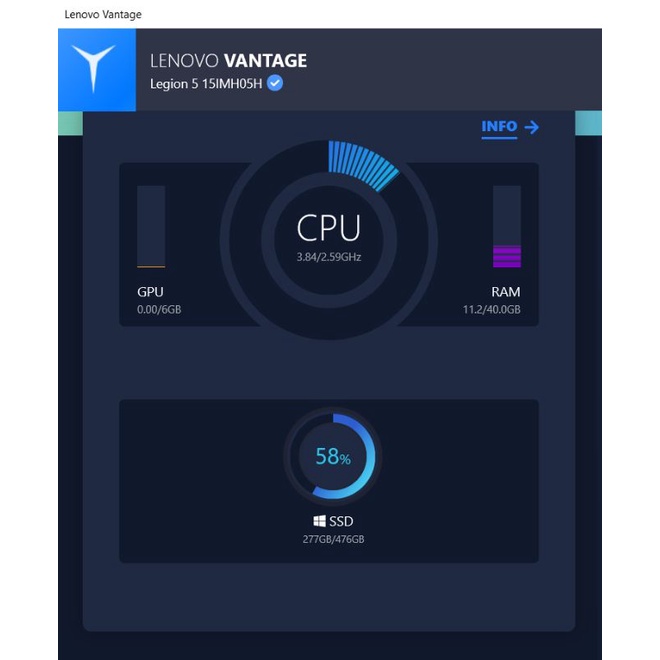 Lenovo Legion 5 15IMH05H i7-10750H 40gb (NEGO)