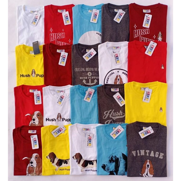 Hush Puppies Kids Original Kaos Anak Laki-Laki Kaos Anak Perempun Size 6-12 T
