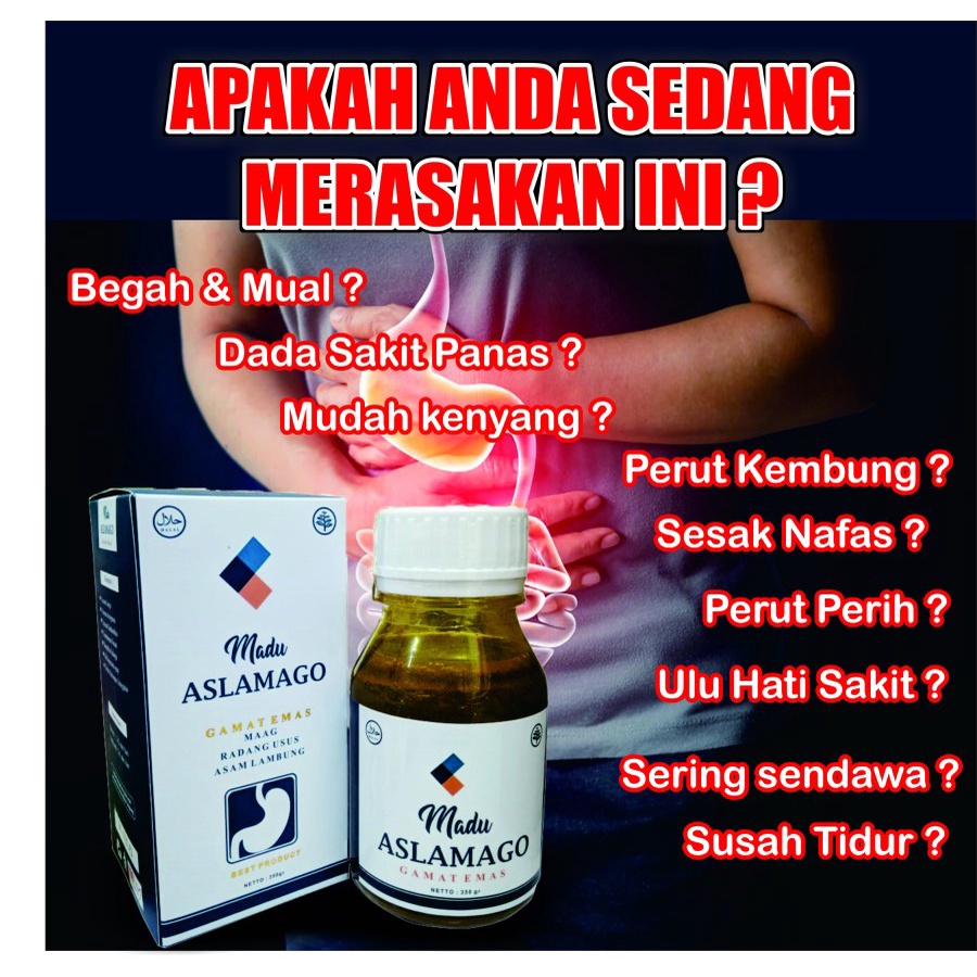 

p4yu Madu Aslamago Gamat Emas Radang Usus Asam Lambung