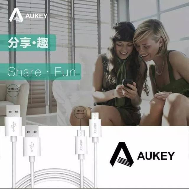 Aukey Kabel Charger USB to Micro 5pcs