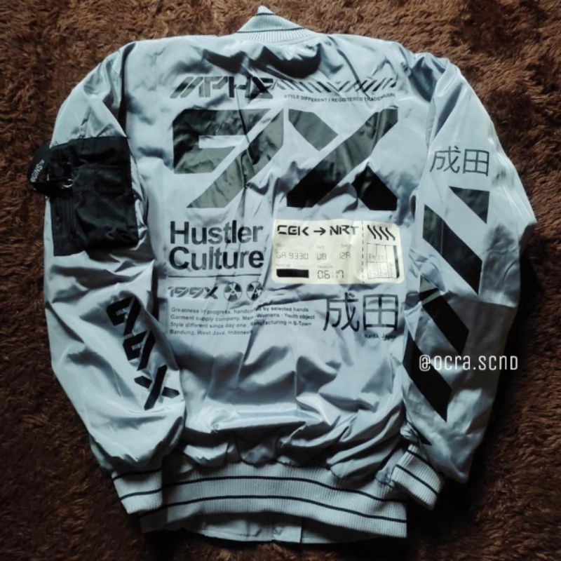 TECHNICAL BOMBER JACKET MEMPHIS - NARITA (space grey)