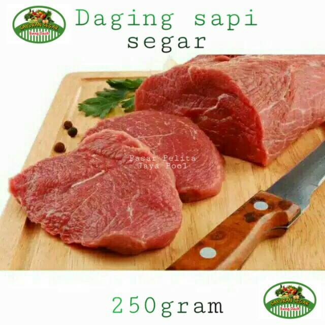 

Daging sapi segar 250gram