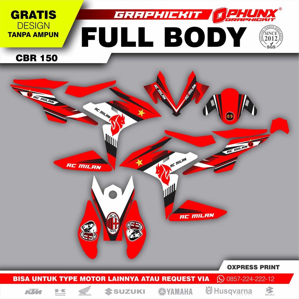 Stiker Decal Honda CBR 150 CBR Facelift Full Body Sticker Custom
