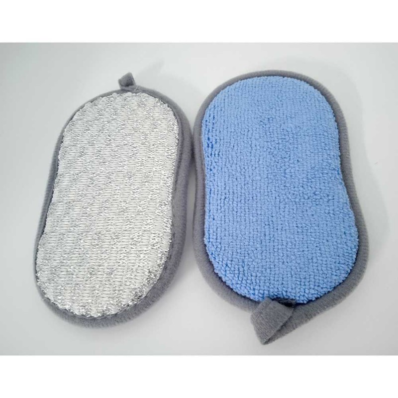 Kain Lap Dapur Microfiber 2 Sisi Serbaguna Cleaning Magic Sponge