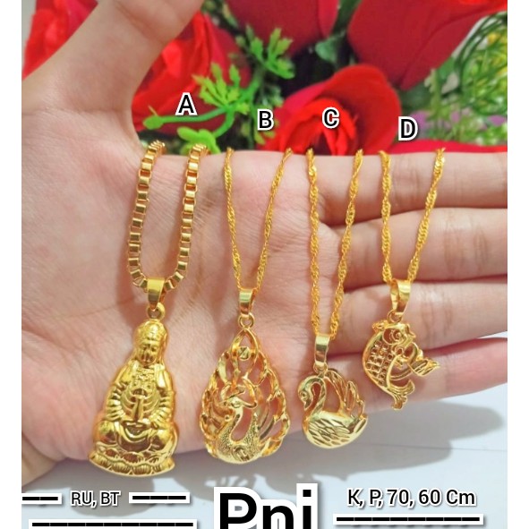 Kalung Plus Liontin Gold Cantik (COD)